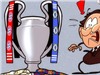 Bóng đá anh, ngoại hạng anh, lịch thi đấu euro 2012, Chủ tịch UEFA "sốc nặng" khi Barca và Real bị loại khỏi Champions League